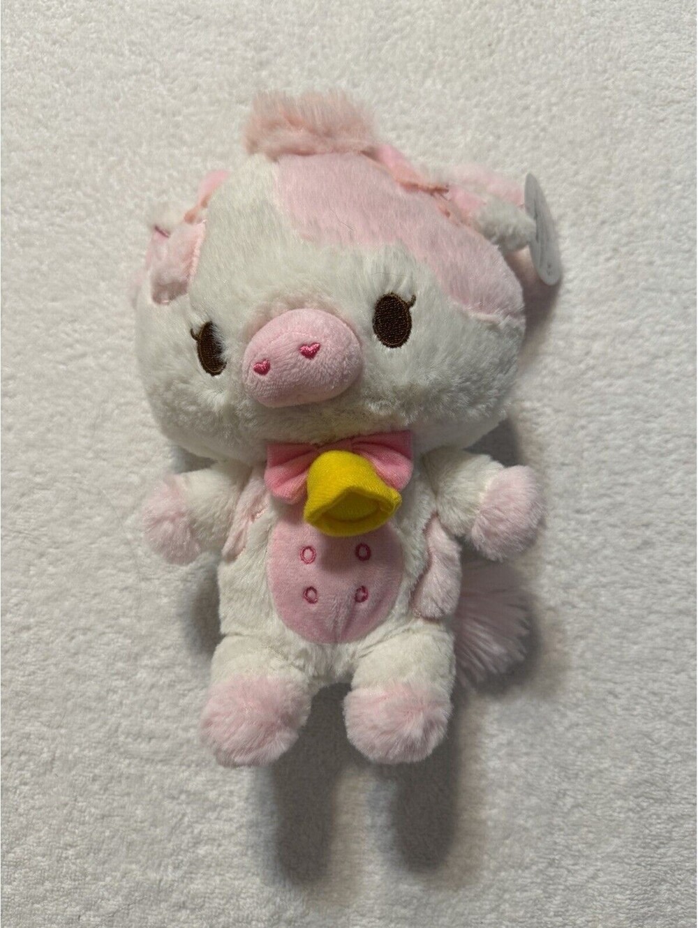 Retired - Limited Edition - Basura Gang Jolene the 9" Sakura Pink Cow Plush